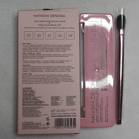 Natasha Denona Mini Crush Eyeshadow Palette & Eyeshadow Brush Gift BNIB - Picture 4 of 4
